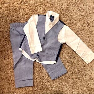 Nautica 3 Piece Suit Vest Set - Size 24M